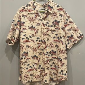 Tropical Print Men's Shirt vacation vibes